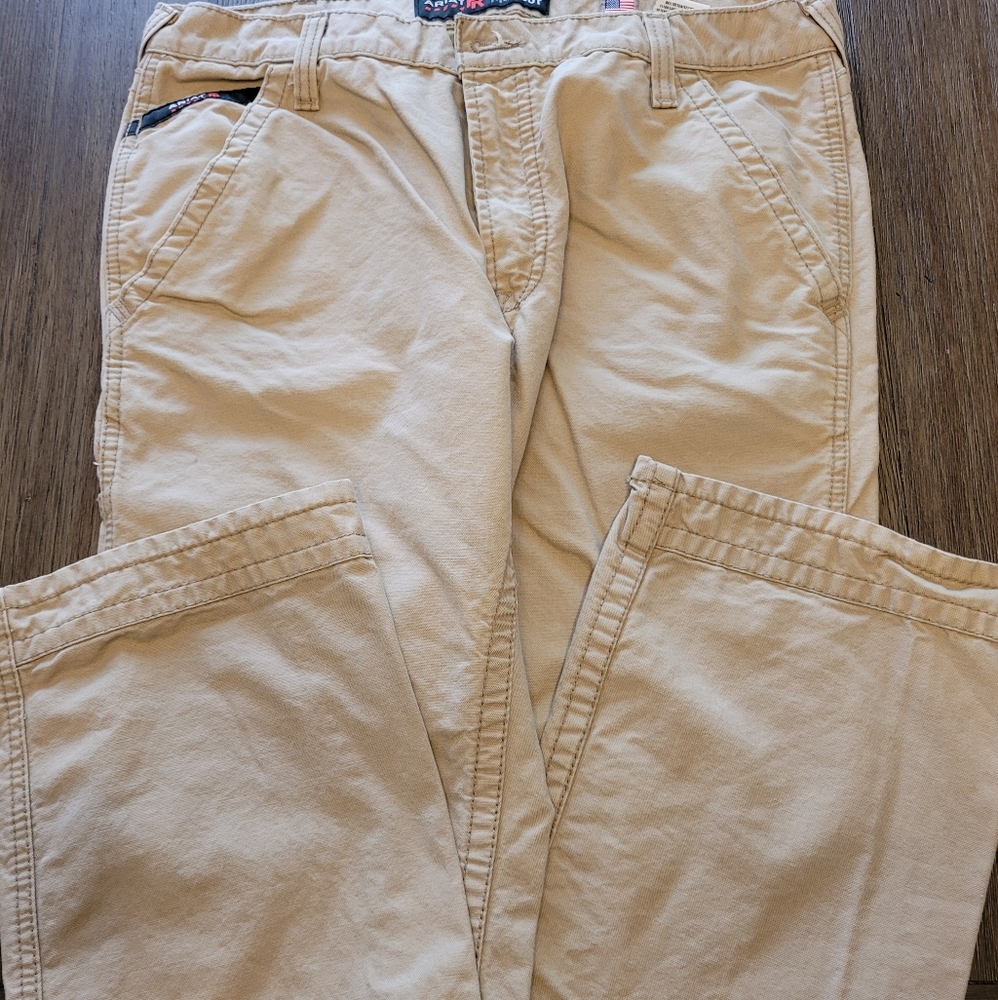 2 pair Ariat men's FR work pants 35x32